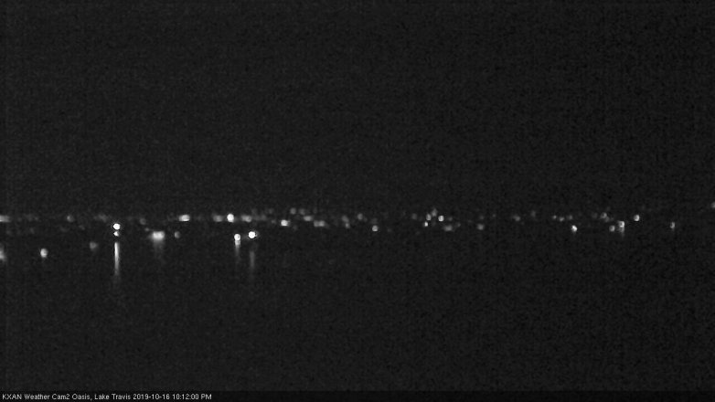 Lake Travis webcam, October 16, 2019 9:15 PM CT