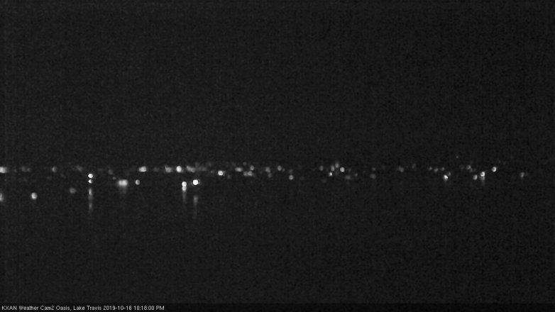 Lake Travis webcam, October 16, 2019 9:20 PM CT