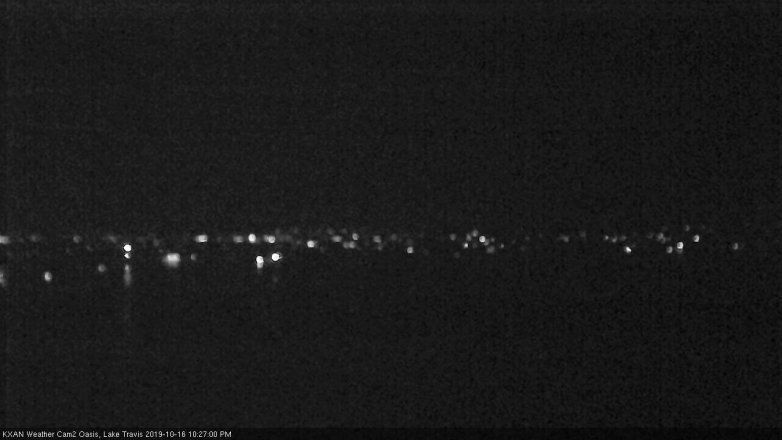 Lake Travis webcam, October 16, 2019 9:30 PM CT