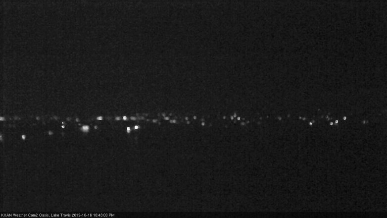 Lake Travis webcam, October 16, 2019 9:45 PM CT