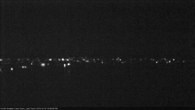 Lake Travis webcam, October 16, 2019 10:00 PM CT