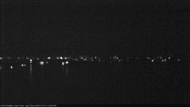 Lake Travis webcam, October 16, 2019 10:25 PM CT