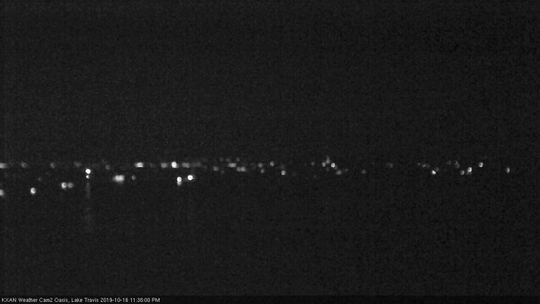 Lake Travis webcam, October 16, 2019 10:40 PM CT