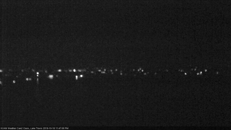 Lake Travis webcam, October 16, 2019 10:50 PM CT