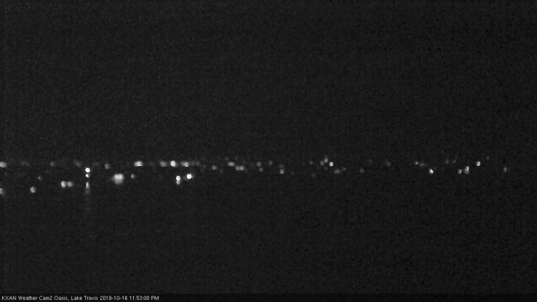 Lake Travis webcam, October 16, 2019 10:55 PM CT