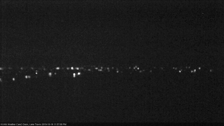 Lake Travis webcam, October 16, 2019 11:00 PM CT