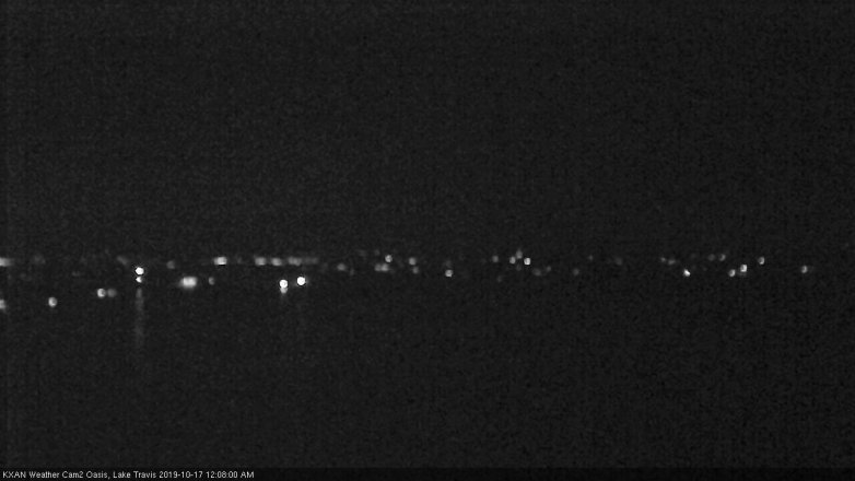 Lake Travis webcam, October 16, 2019 11:10 PM CT