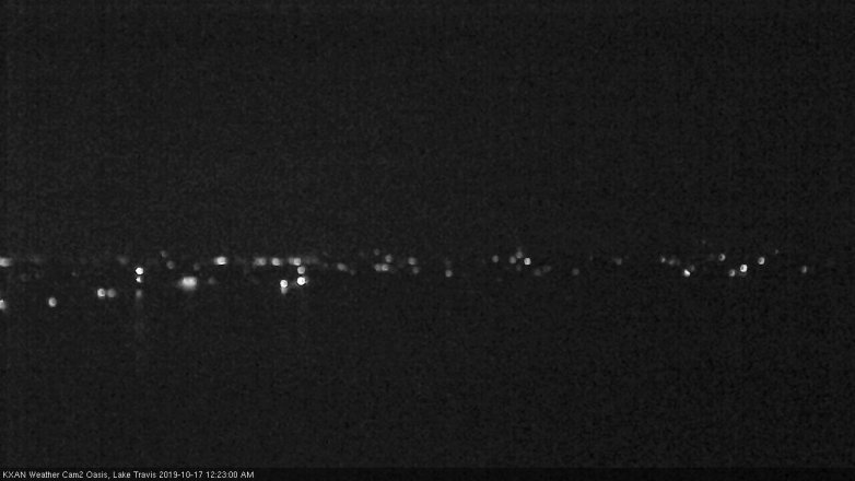 Lake Travis webcam, October 16, 2019 11:25 PM CT