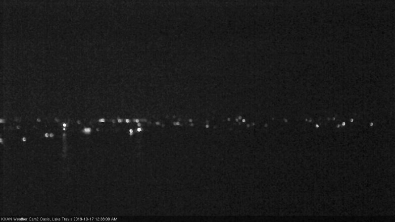 Lake Travis webcam, October 16, 2019 11:40 PM CT