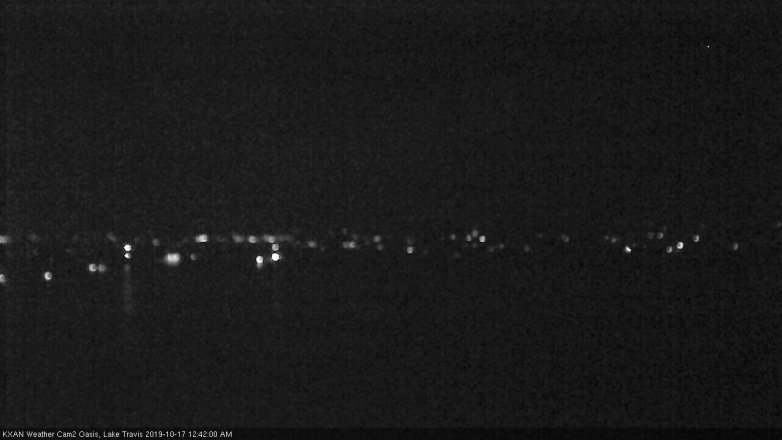 Lake Travis webcam, October 16, 2019 11:45 PM CT