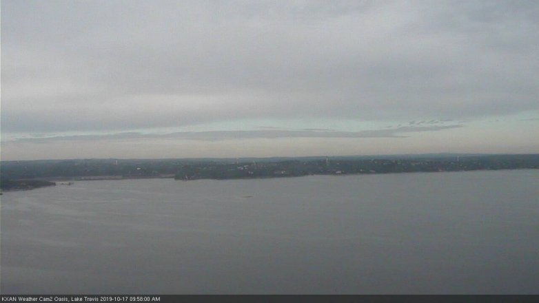 Lake Travis webcam, October 17, 2019 9:00 AM CT