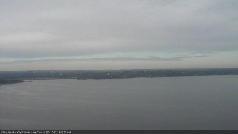 Lake Travis webcam, October 17, 2019 9:05 AM CT