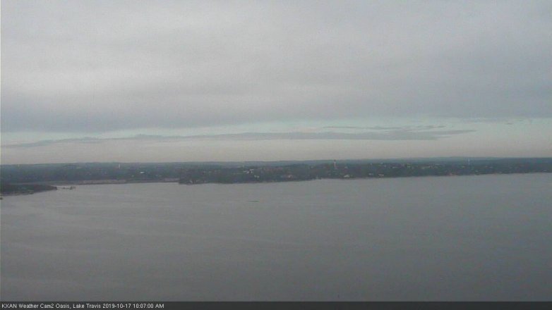 Lake Travis webcam, October 17, 2019 9:10 AM CT