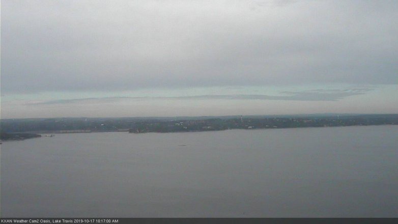 Lake Travis webcam, October 17, 2019 9:20 AM CT