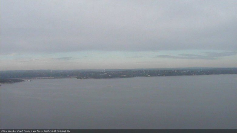 Lake Travis webcam, October 17, 2019 9:30 AM CT