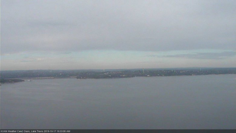 Lake Travis webcam, October 17, 2019 9:35 AM CT
