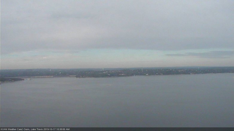 Lake Travis webcam, October 17, 2019 9:40 AM CT