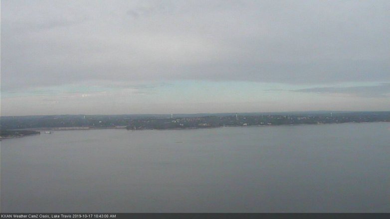 Lake Travis webcam, October 17, 2019 9:45 AM CT