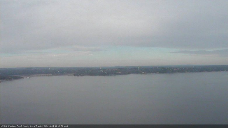Lake Travis webcam, October 17, 2019 9:50 AM CT