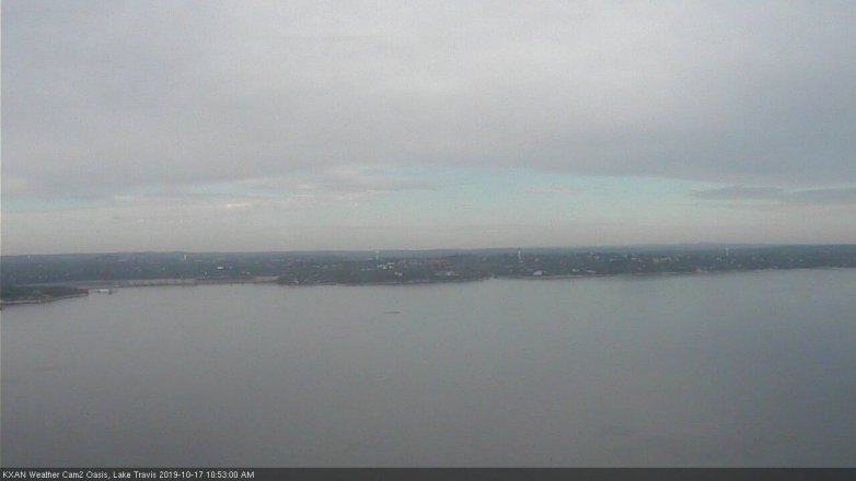 Lake Travis webcam, October 17, 2019 9:55 AM CT