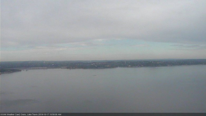 Lake Travis webcam, October 17, 2019 10:00 AM CT