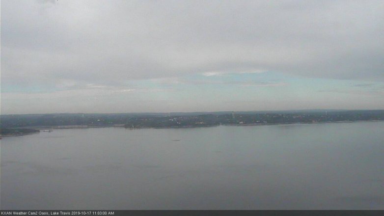 Lake Travis webcam, October 17, 2019 10:05 AM CT