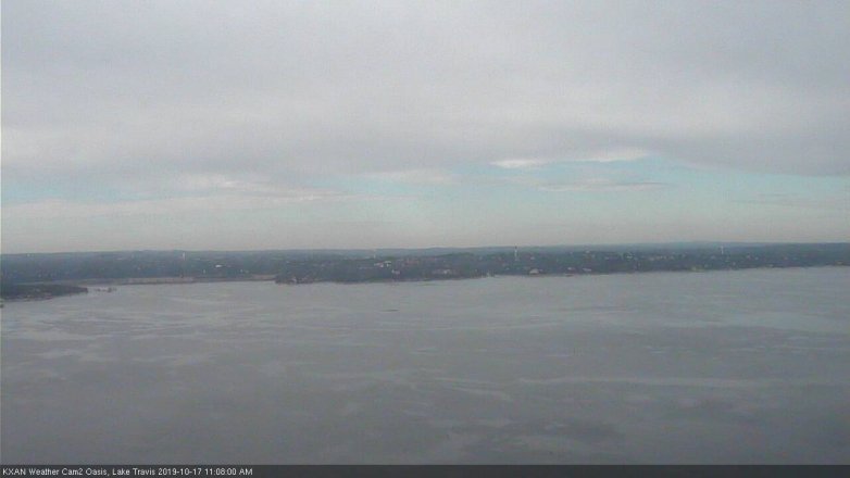 Lake Travis webcam, October 17, 2019 10:10 AM CT