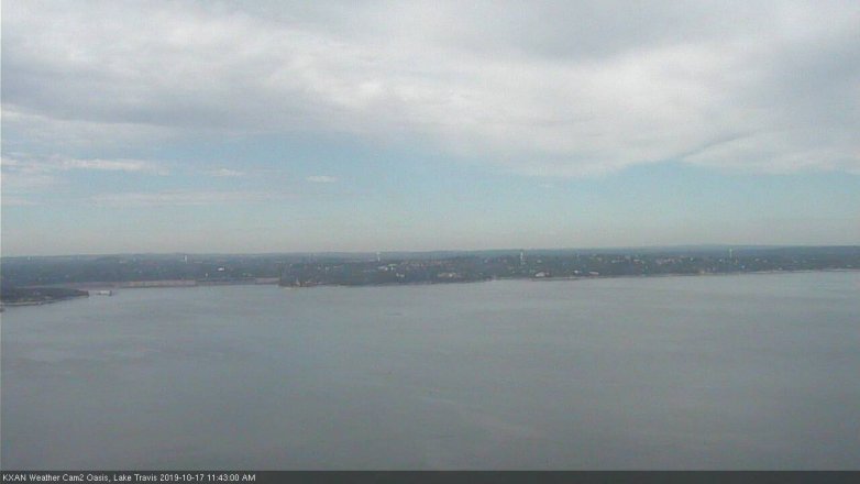 Lake Travis webcam, October 17, 2019 10:45 AM CT