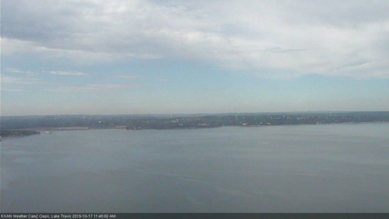 Lake Travis webcam, October 17, 2019 10:50 AM CT