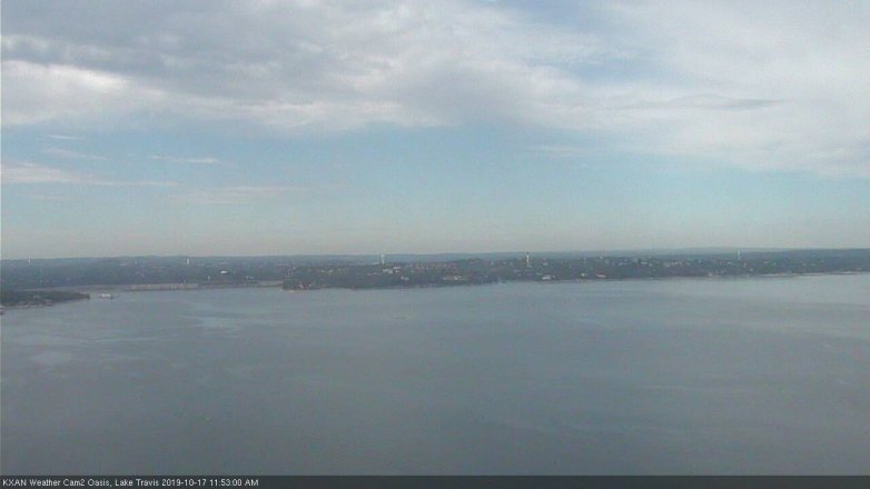 Lake Travis webcam, October 17, 2019 10:55 AM CT