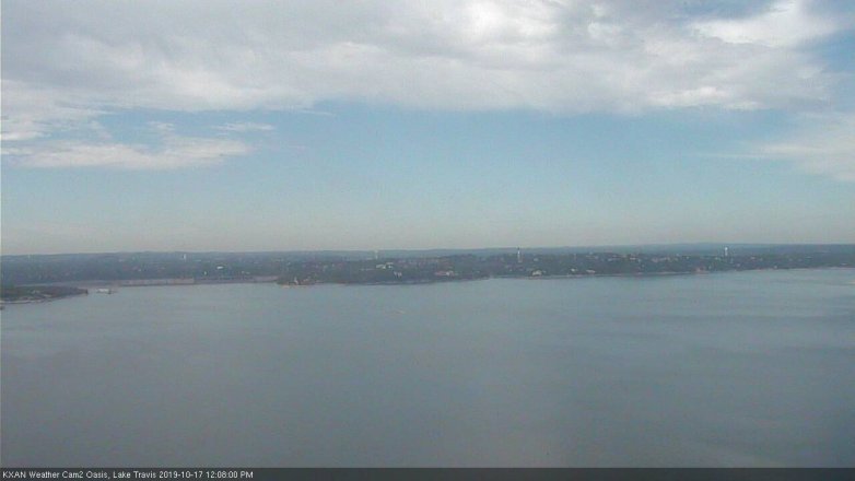 Lake Travis webcam, October 17, 2019 11:10 AM CT