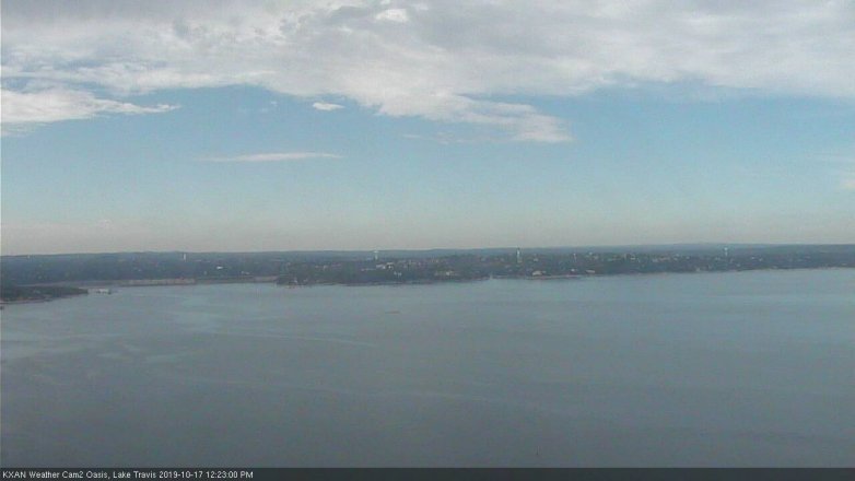 Lake Travis webcam, October 17, 2019 11:25 AM CT