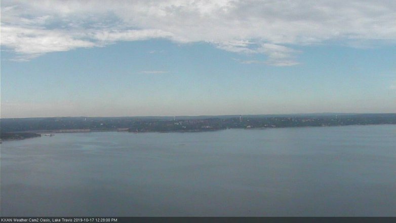 Lake Travis webcam, October 17, 2019 11:30 AM CT