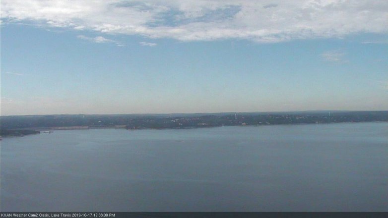 Lake Travis webcam, October 17, 2019 11:40 AM CT