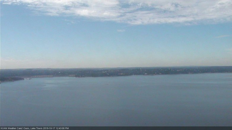 Lake Travis webcam, October 17, 2019 11:45 AM CT
