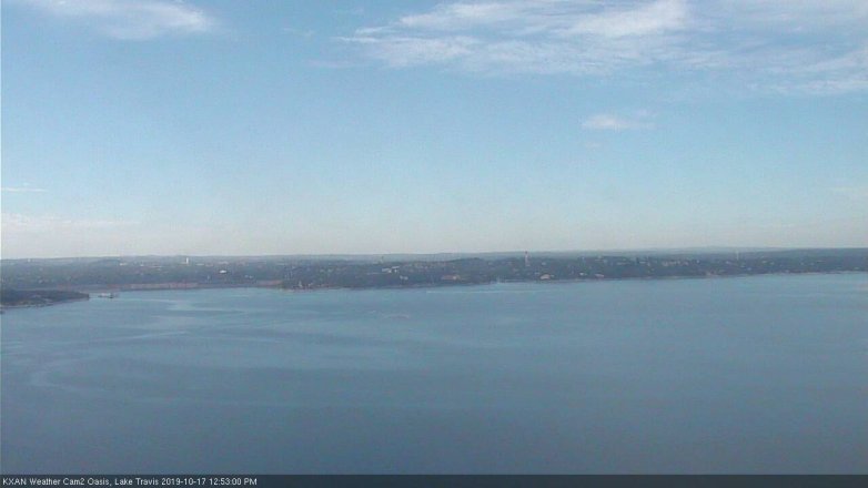 Lake Travis webcam, October 17, 2019 11:55 AM CT