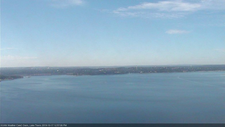 Lake Travis webcam, October 17, 2019 12:00 PM CT