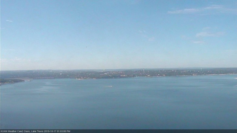 Lake Travis webcam, October 17, 2019 12:05 PM CT