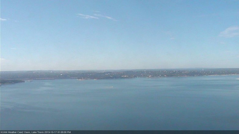 Lake Travis webcam, October 17, 2019 12:10 PM CT