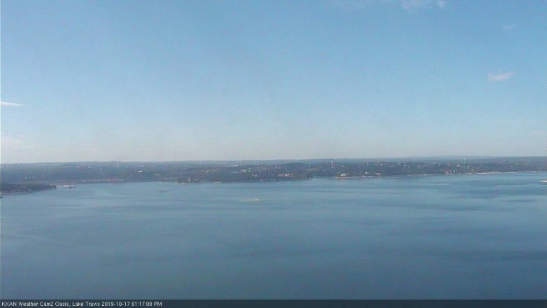Lake Travis webcam, October 17, 2019 12:20 PM CT
