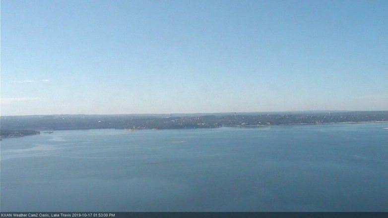 Lake Travis webcam, October 17, 2019 12:55 PM CT