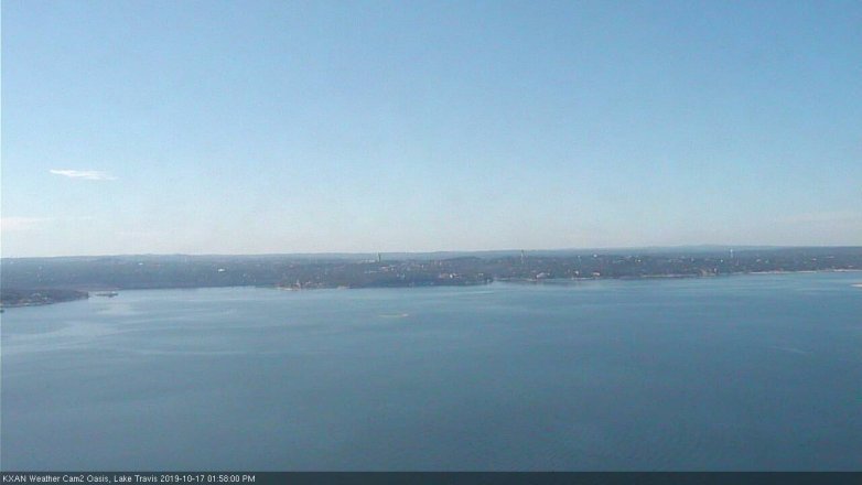 Lake Travis webcam, October 17, 2019 1:00 PM CT
