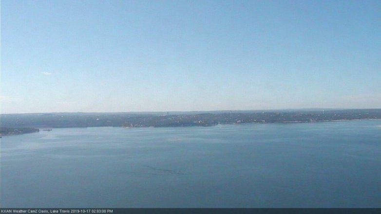 Lake Travis webcam, October 17, 2019 1:05 PM CT