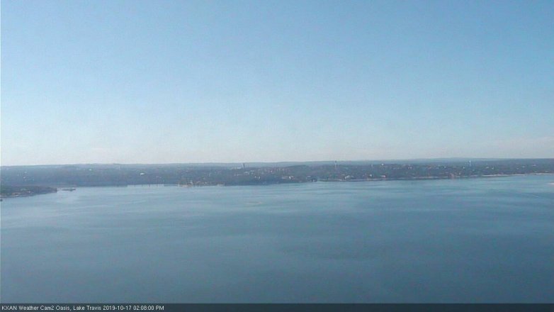 Lake Travis webcam, October 17, 2019 1:10 PM CT