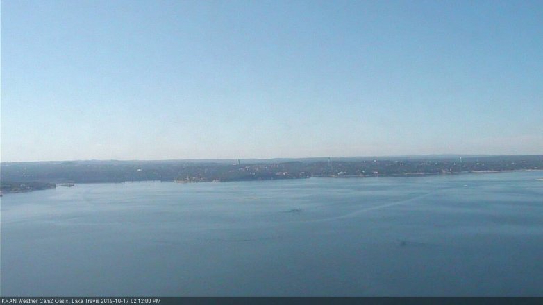 Lake Travis webcam, October 17, 2019 1:15 PM CT