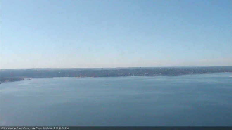 Lake Travis webcam, October 17, 2019 1:20 PM CT
