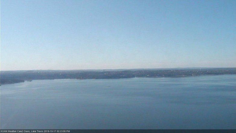 Lake Travis webcam, October 17, 2019 1:25 PM CT