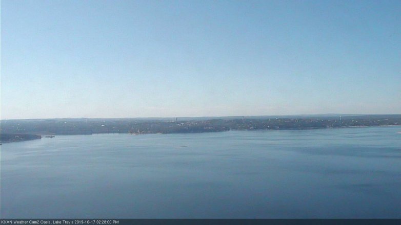 Lake Travis webcam, October 17, 2019 1:30 PM CT