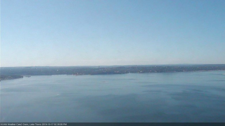 Lake Travis webcam, October 17, 2019 1:40 PM CT