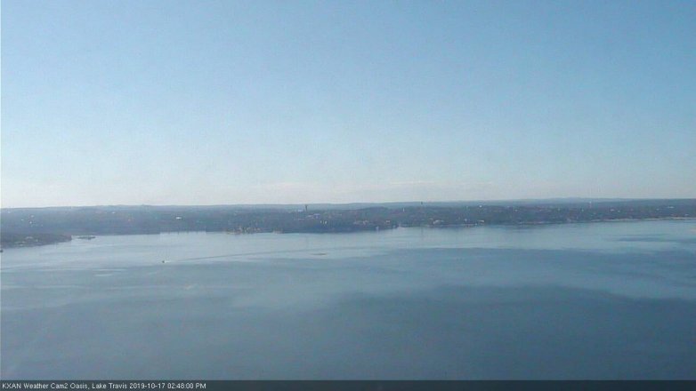 Lake Travis webcam, October 17, 2019 1:50 PM CT